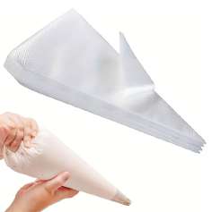 SACO PARA CONFEITAR 28x19x35 KIT 100 PEÇAS REPOSIÇÃO